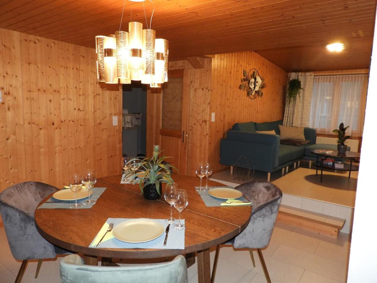Schoene Ferienwohnung Mit Seeblick Thun Buitenkant foto